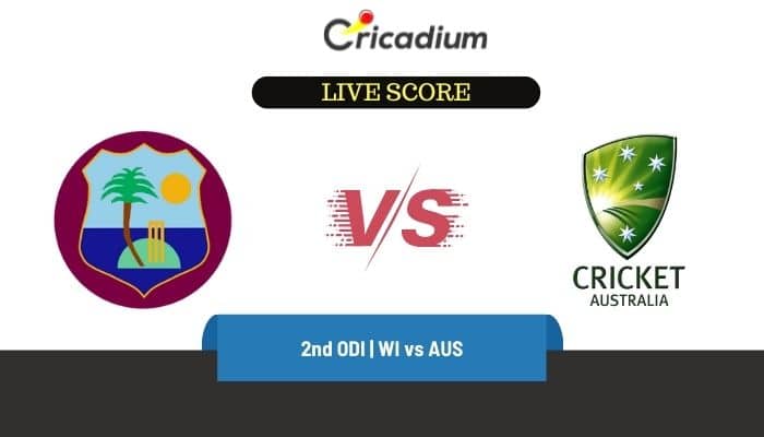 2nd ODI WI vs AUS Live Cricket Score