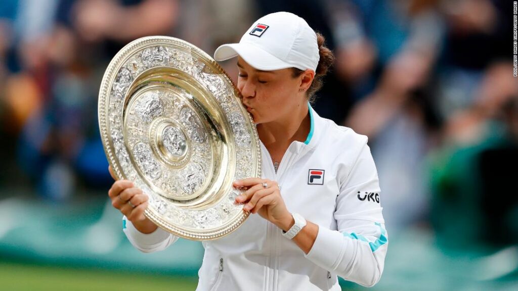 Ashleigh Barty becomes first Australian woman to win Wimbledon single's title in 41 years