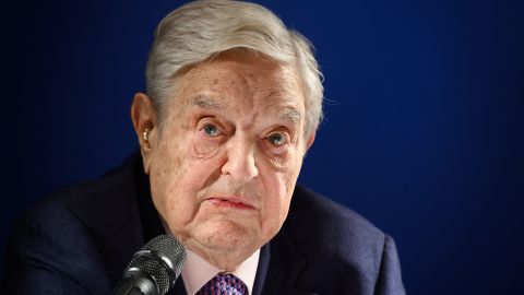 Hungarian-born US investor and philanthropist George Soros delivers a speech on the sideline of the World Economic Forum (WEF) annual meeting, on January 24, 2019 in Davos, eastern Switzerland. - Billionaire investor George Soros said, on January 24, 2019 that Chinese President Xi Jinping was