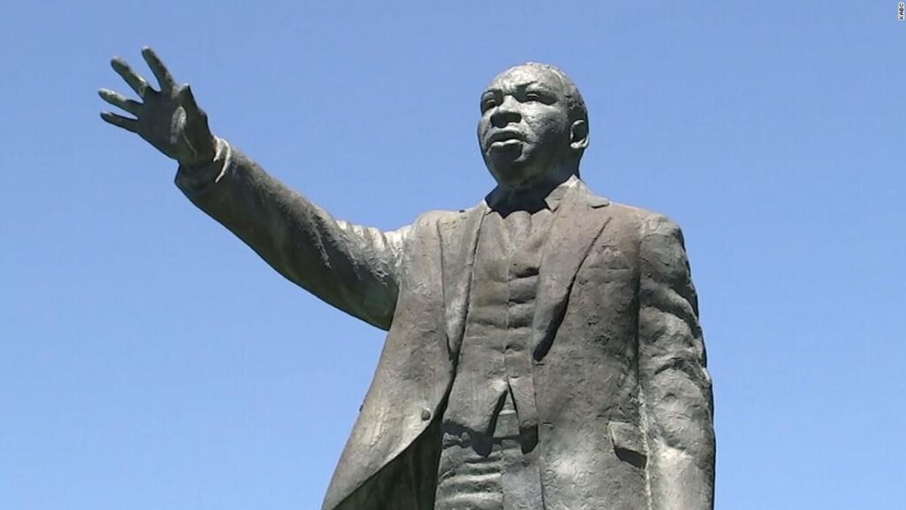 'Horrific' graffiti on Martin Luther King Jr. statue in Southern California is being investigated as a hate crime, police say