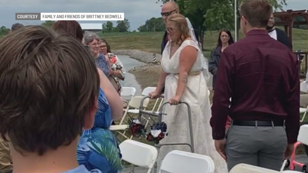 Indiana woman paralyzed in ATV crash walks down aisle on wedding day, against odds - WISH-TV | Indianapolis News | Indiana Weather | Indiana Traffic