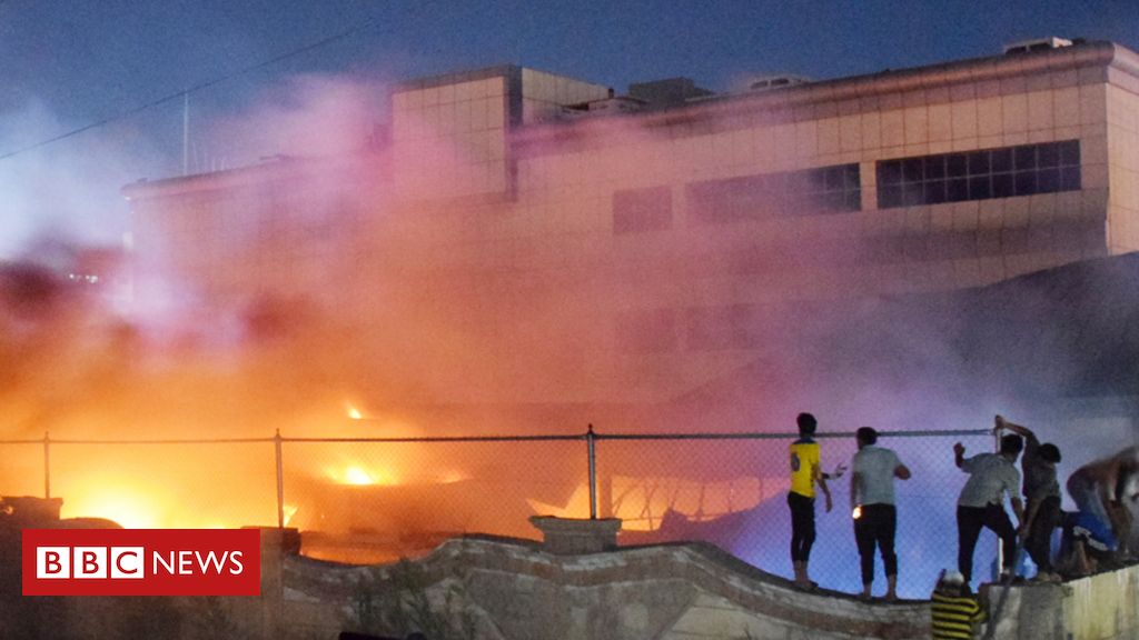 Iraq hospital fire: Protests as Covid ward blaze kills 50