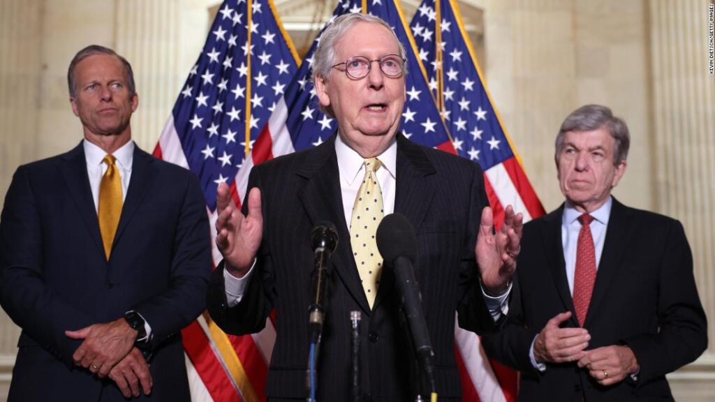 McConnell says no Republicans will vote to raise debt ceiling