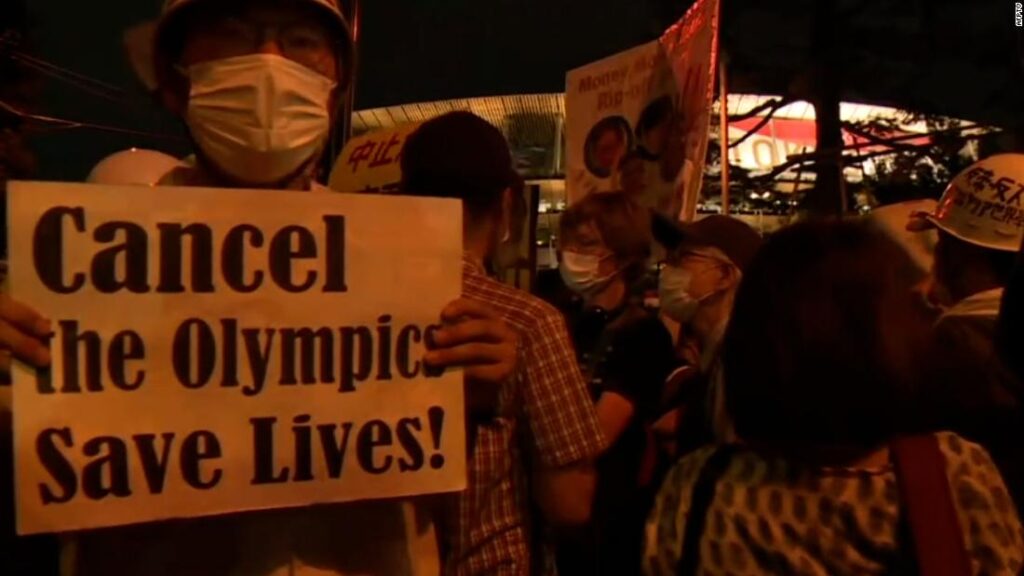 See protesters outside Olympics opening ceremony  - CNN Video