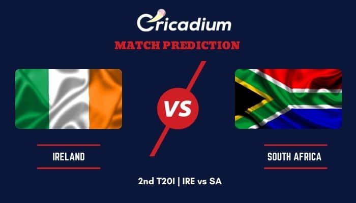 2nd T20I IRE vs SA Match Prediction