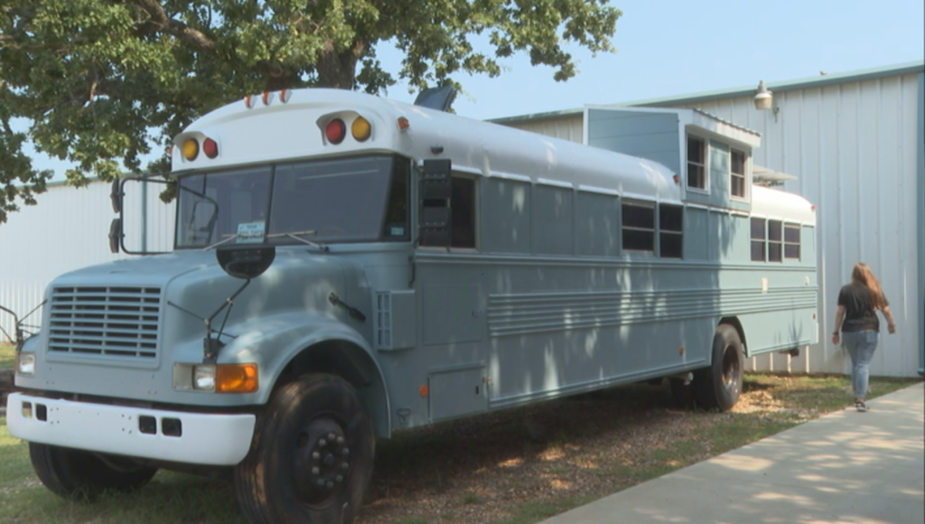 'We Expect It To Be Significantly Cheaper': Denton Couple Downsizing From House To 300-Square-Foot School Bus