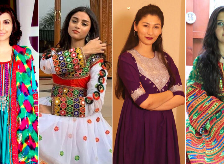 Afghan women are sharing photos of dresses to protest the Taliban's black hijab mandate
