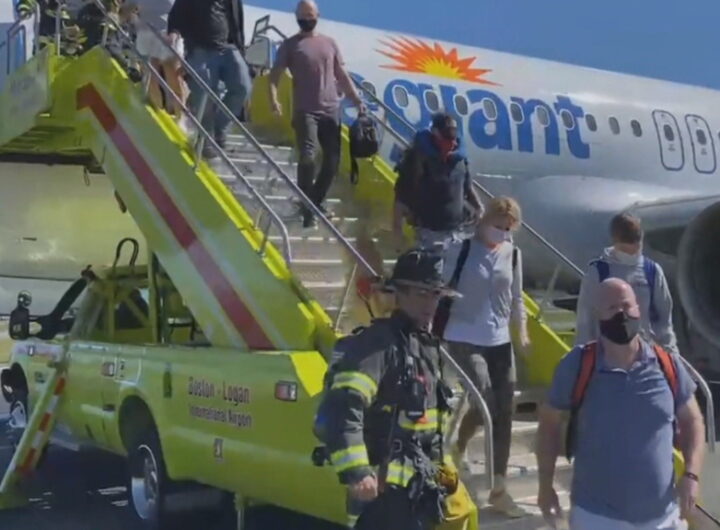 Allegiant Airplane Blows Out Tire After Rough Landing At Logan
