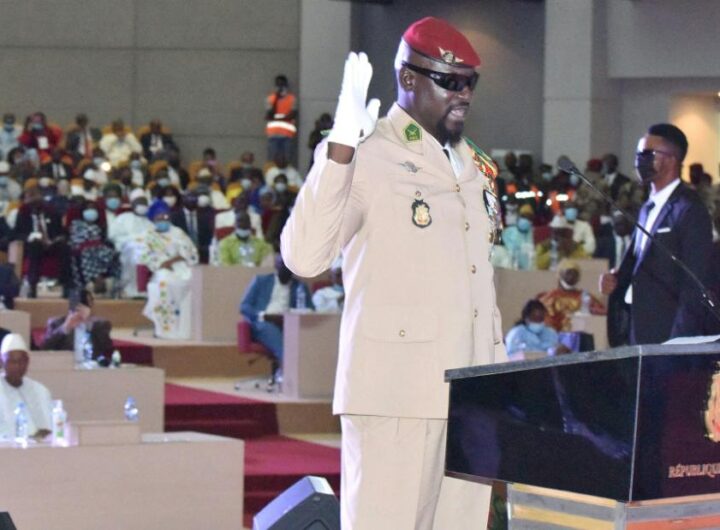 Guinea swears in coup leader as interim president
