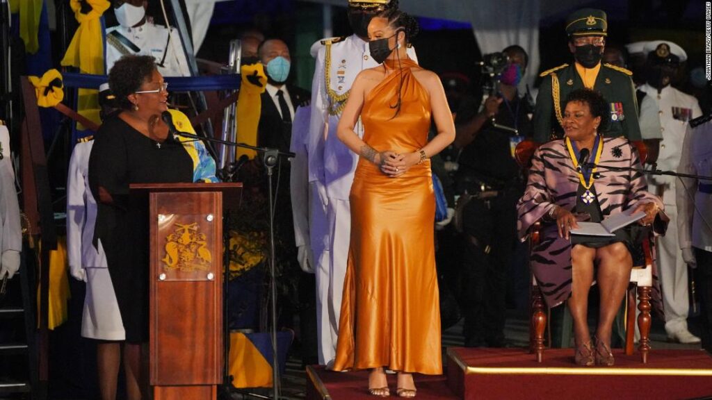 Rihanna honored as 'national hero' of Barbados