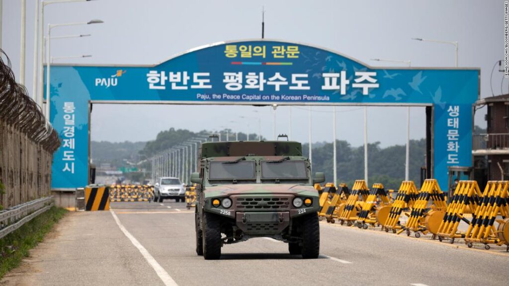 Unidentified person crosses heavily militarized border from South Korea to North
